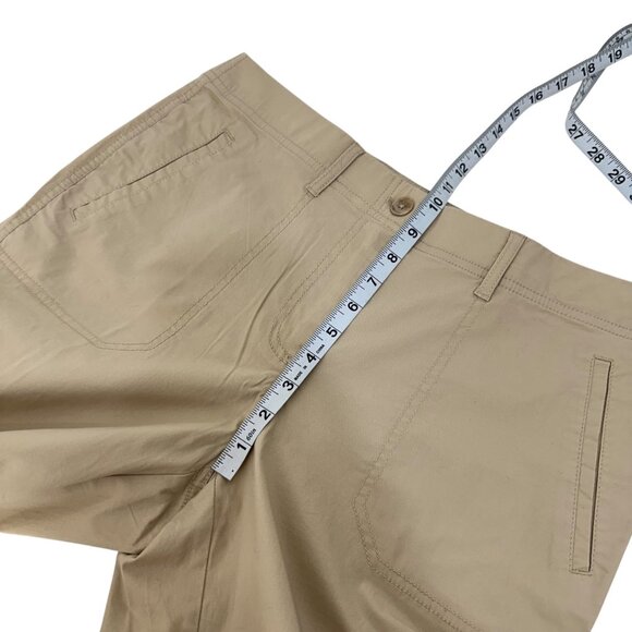 Chicos Womens Beige Slim Straight Cropped Pants SZ 0.5 US sz 6 Mid Rise Classic - Picture 4 of 12